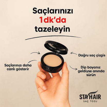 Stayhair – Saç Açıklıklarına Profesyonel Kamuflaj, Akmaz, Belli Olmaz!