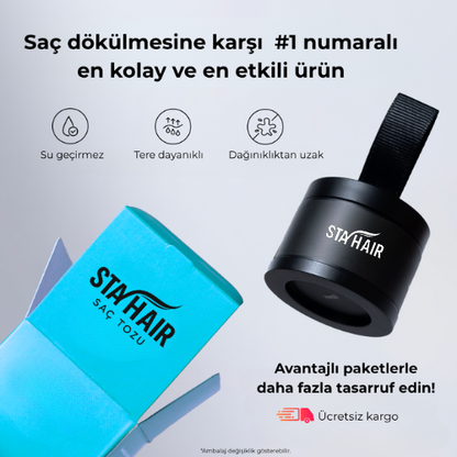 Stayhair – Saç Açıklıklarına Profesyonel Kamuflaj, Akmaz, Belli Olmaz!
